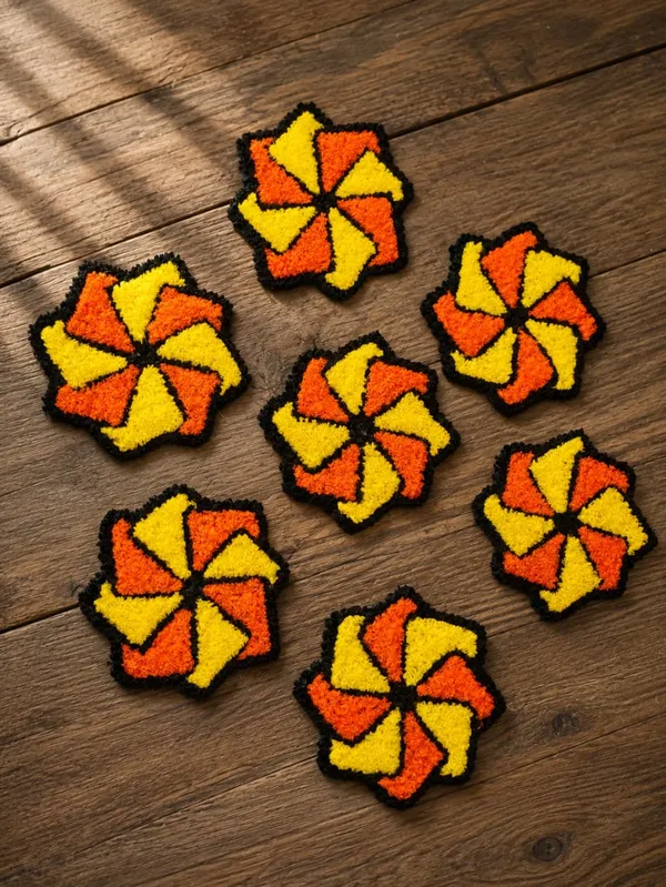 Tufted_Geometric_Pinwheel_Set_Of_7_Coasters