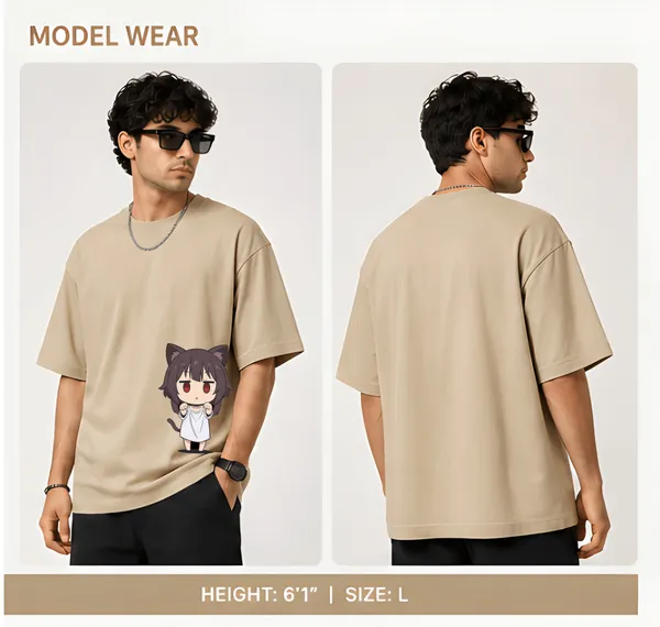 Beige_Megumi_Oversize_T_Shirt_240_GSM