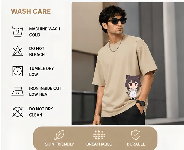 Beige_Megumi_Oversize_T_Shirt_240_GSM