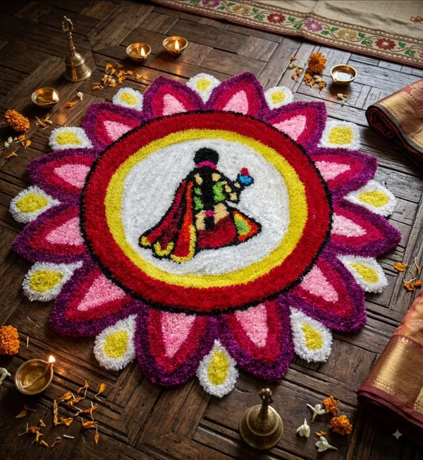 Textured_Traditional_Floral_Pattern_Rangoli_Mat