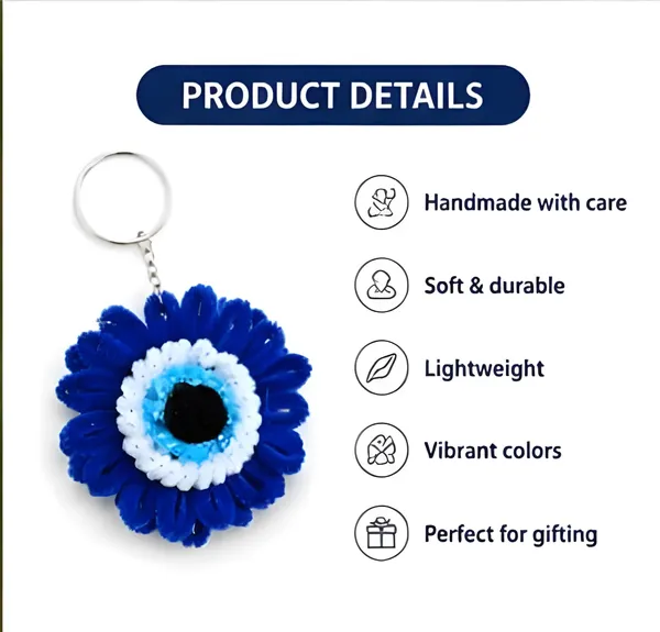 Blue_Handmade_Flower_Keychain_for_Everyday_Use