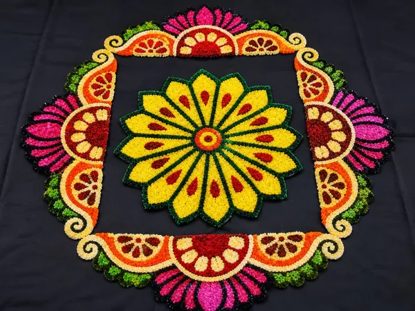 Multicolour_Beaded_Floral_Rangoli_Decoration