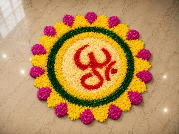 Flower_Traditional_Om_Rangoli_Decor