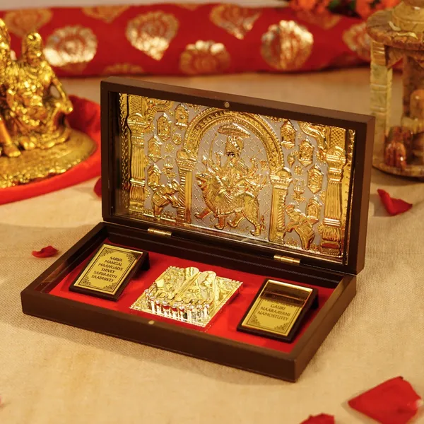 Mixed_Material_Navratri_Sherawali_Mata_Pooja_Box_8X4.5_Inch