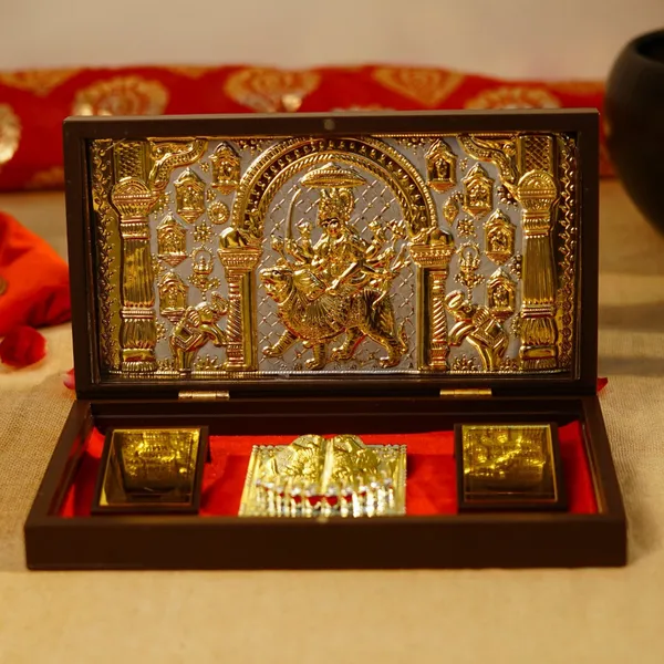 Mixed_Material_Navratri_Sherawali_Mata_Pooja_Box_8X4.5_Inch