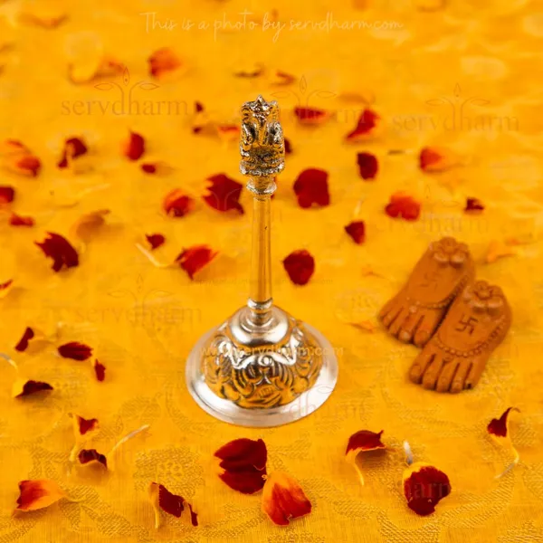 Silver-Plated_Brass_Floral_Pooja_Thali_Set