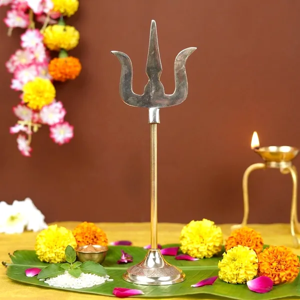 Brass_Trishul_With_Stand_10_Inch