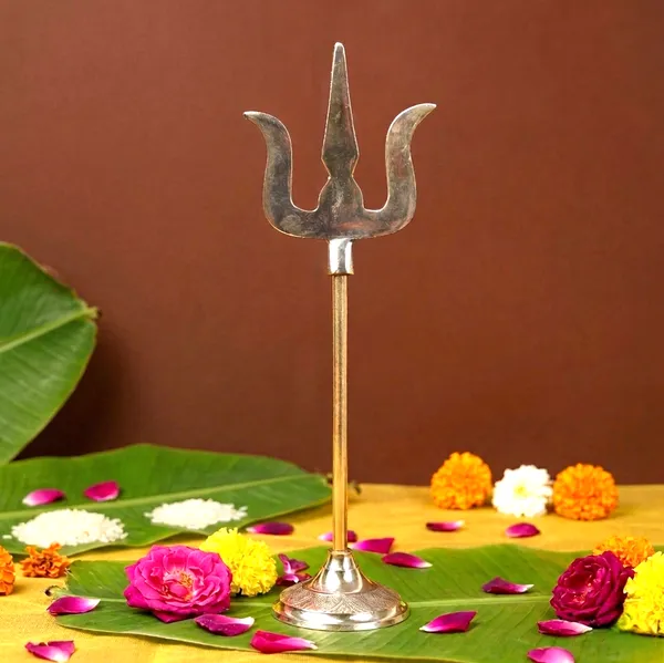Brass_Trishul_With_Stand_10_Inch