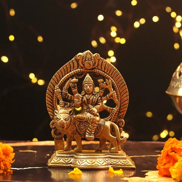 Brass_Durga_Mata_Statue_5_Inch_Pack_Of_50