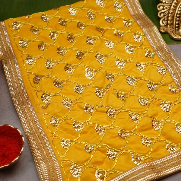 Fabric_Navratri_Yellow_Golden_Mata_Chunri_26X10_Inch_-_Pack_Of_2