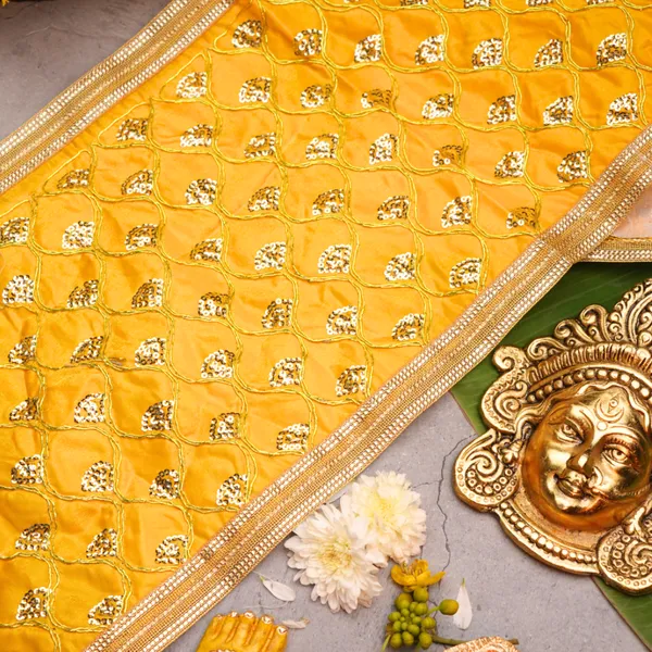 Fabric_Navratri_Yellow_Golden_Mata_Chunri_26X10_Inch_-_Pack_Of_2