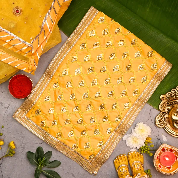 Fabric_Navratri_Yellow_Golden_Mata_Chunri_26X10_Inch_-_Pack_Of_2
