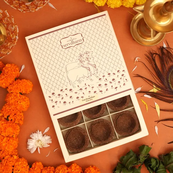 Cow_Dung_Diya_Set_Of_9_For_Puja_&_Eco_Decoration_-_Pack_of_2