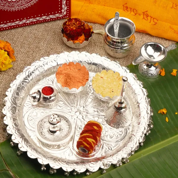 Silver-Plated_Pooja_Thali_Set_Of_10