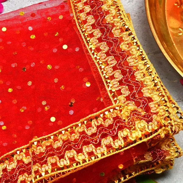 Net_Fabric_Festive_Shimmering_Red_Mata_Chunri_25X11_Inch_-_Pack_Of_2