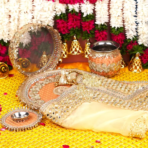 Peach_Metal_Karwa_Chauth_Thali_Set_405G__Pack_Of_5