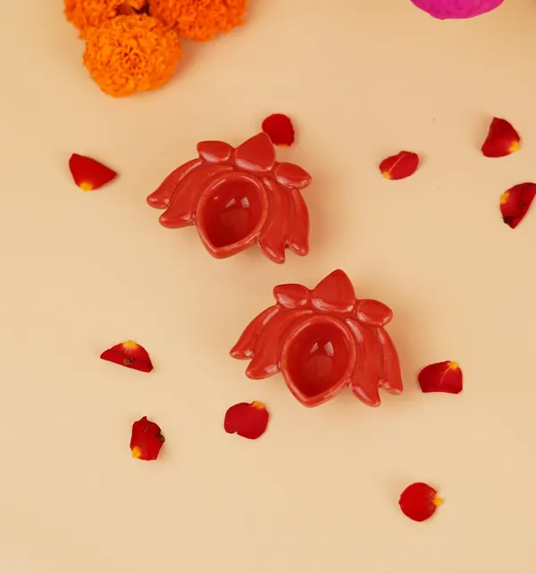 Red_Ceramic_Kamal_Diya_Set_Of_2