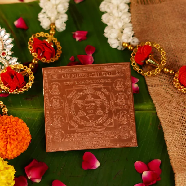 Copper_Shri_Ashtalakshmi_Yantra_4X4_Inch