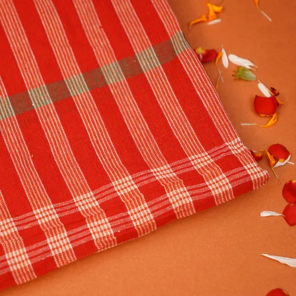 Red_Cotton_Traditional_Gamcha_For_Unisex