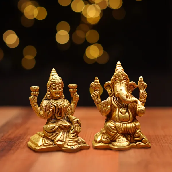 Brass_Lakshmi_Ganesh_Idol_Set_3_Inch_690G