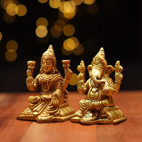 Brass_Lakshmi_Ganesh_Idol_Set_3_Inch_690G