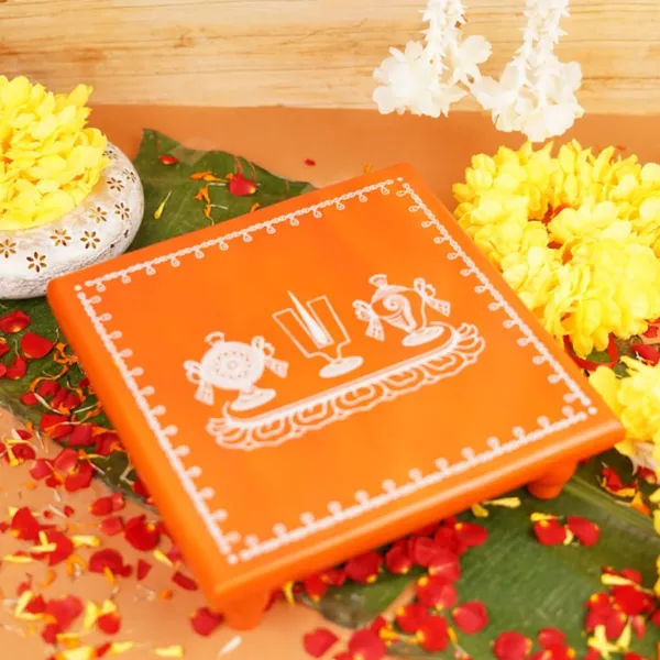 Aipan_Shankh_Chakra_Namah_Wood_Pooja_Chowki_11X11_Inch