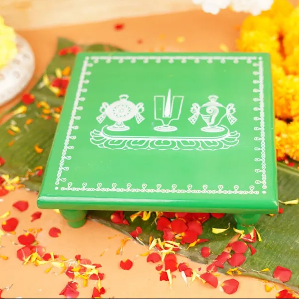 Wood_Aipan_Shankh_Chakra_Printed_Pooja_Chowki_11X11