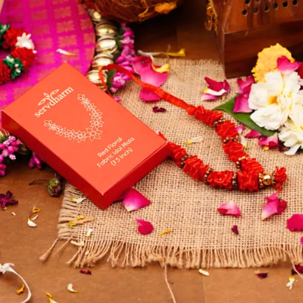 Red_Fabric_Floral_Idol_Mala_7.5_Inch_-_Pack_Of_2