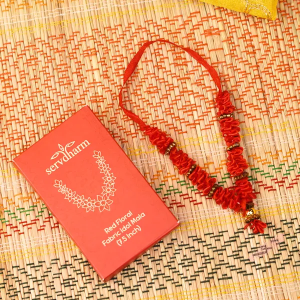 Red_Fabric_Floral_Idol_Mala_7.5_Inch_-_Pack_Of_2