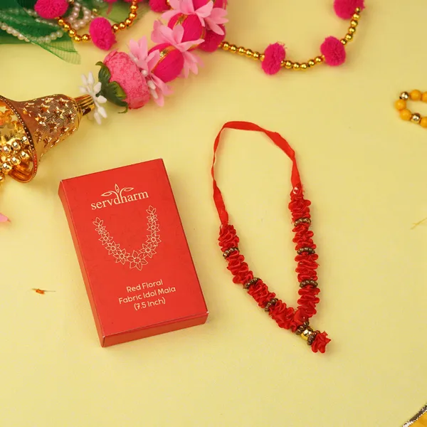Red_Fabric_Floral_Idol_Mala_7.5_Inch_-_Pack_Of_2