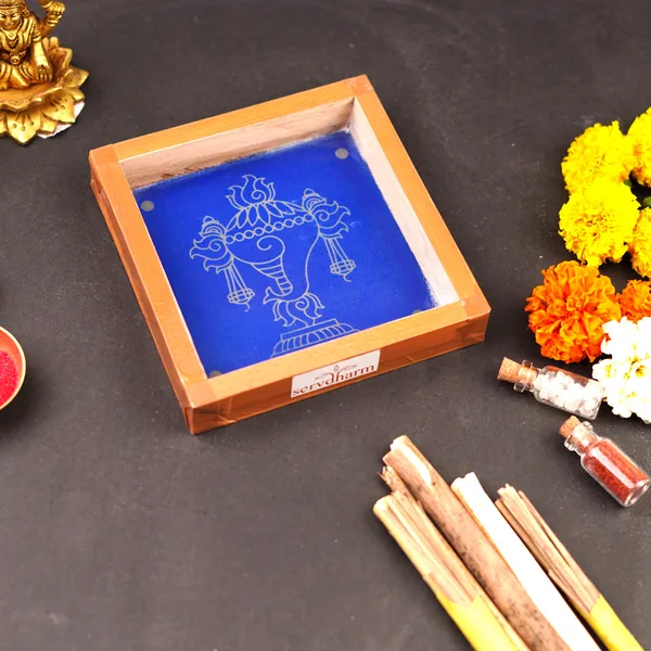 Shankh_Chakra_Wooden_Kolam_Stencil_5X5_Inch