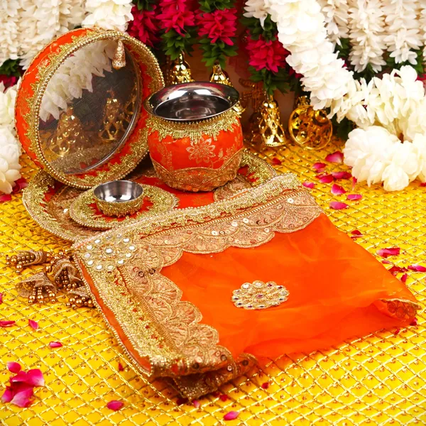 Orange_Metal_Karwa_Chauth_Thali_Set__Pack_Of_5