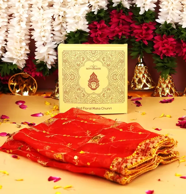 Fabric_Festive_Floral_Print_Red_Mata_Chunri_46X20_Inch_-_Pack_of_2