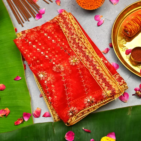 Fabric_Festive_Floral_Print_Red_Mata_Chunri_46X20_Inch_-_Pack_of_2