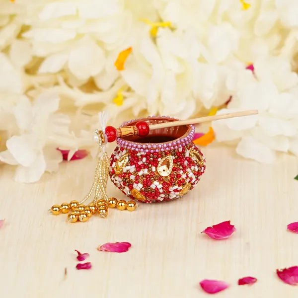 Handcrafted_Red_Janmashtami_Dahi_Handi_With_Stick