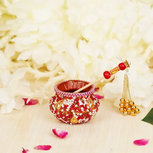 Handcrafted_Red_Janmashtami_Dahi_Handi_With_Stick