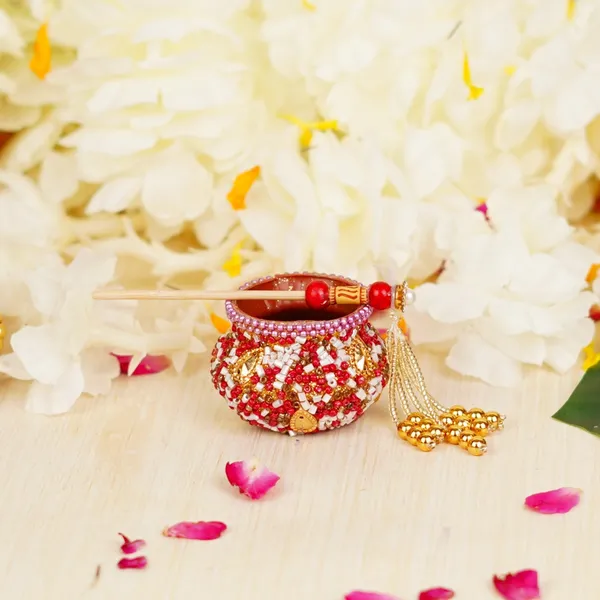 Handcrafted_Red_Janmashtami_Dahi_Handi_With_Stick