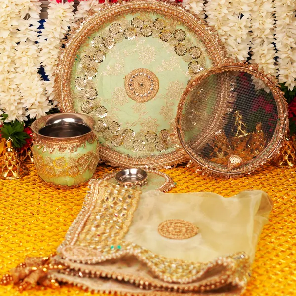Sea_Green_Metal_Karwa_Chauth_Thali_Set__Pack_Of_5