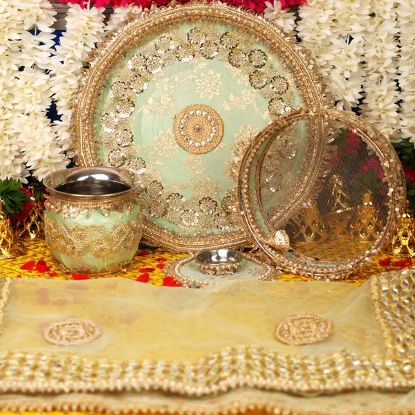 Sea_Green_Metal_Karwa_Chauth_Thali_Set__Pack_Of_5