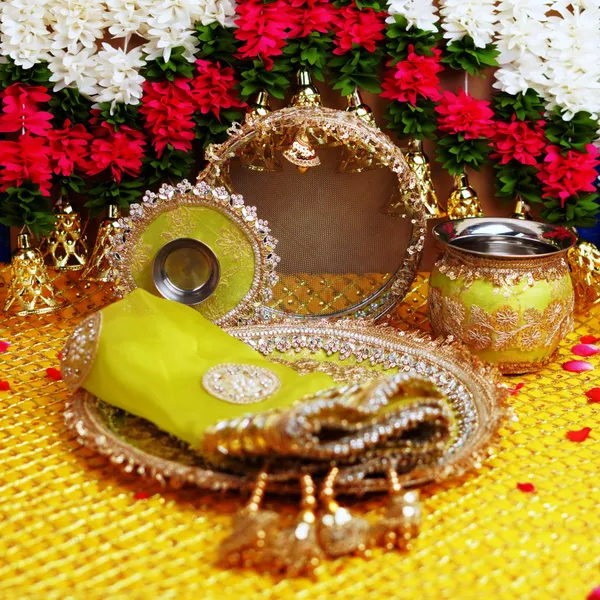 Mint_Green_Metal_Karwa_Chauth_Thali_Set__Pack_Of_5