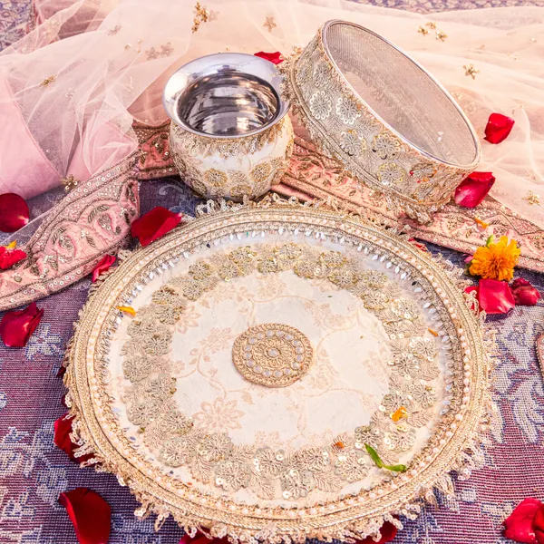 Golden_Metal_Karwa_Chauth_Thali_Set_Pack_Of_3