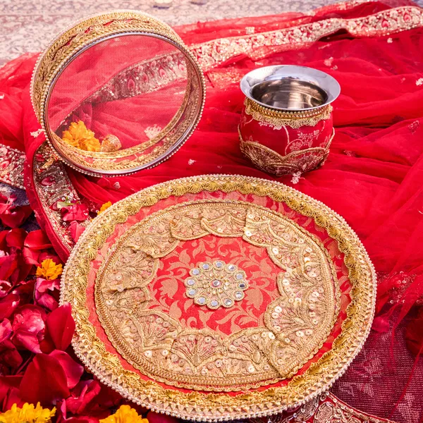 Red_Metal_Karwa_Chauth_Thali_Set_Pack_Of_9