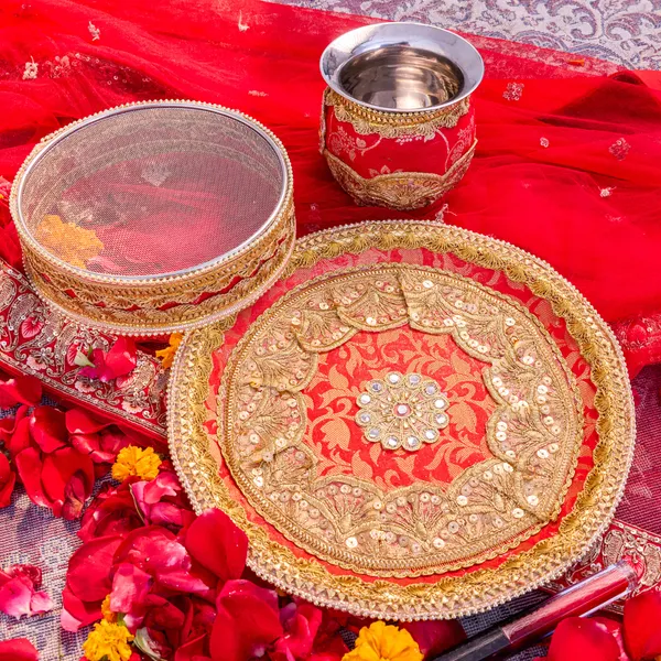 Red_Metal_Karwa_Chauth_Thali_Set_Pack_Of_9