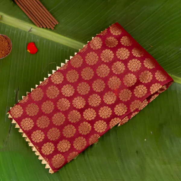 Maroon_Brocade_Festive_Fabric_Aasan_20X14_Inch_-_Pack_of_4