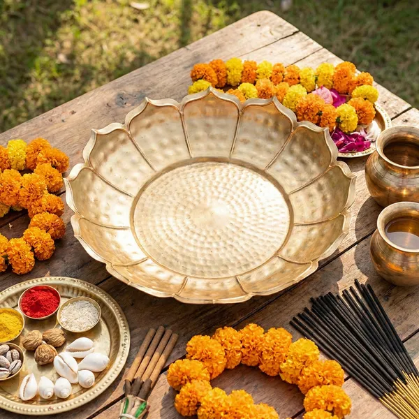 Metal_Festive_Golden_Taj_Urli_14_Inch