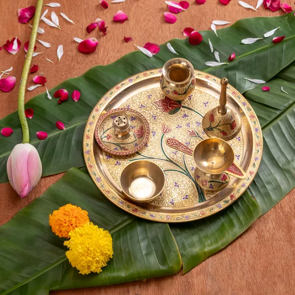 Brass_Meenakari_Pooja_Thali_Set_10_Inch