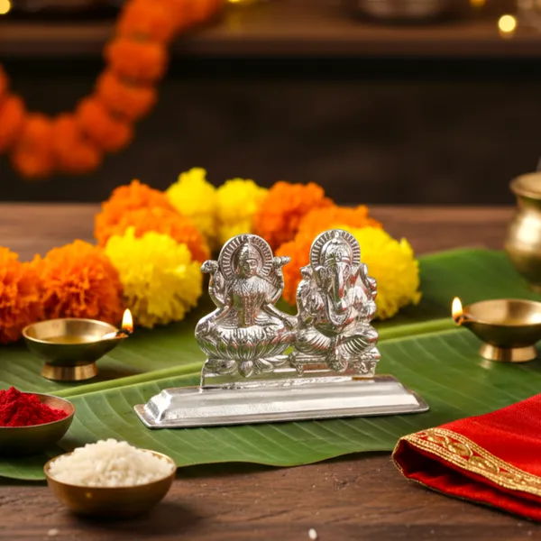 Silver-Plated_Ganesh_Lakshmi_Idol_1.
