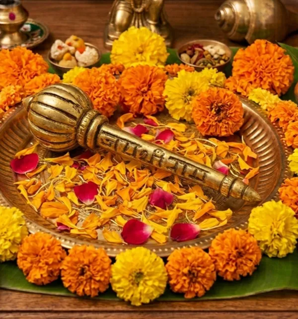 Brass_Jai_Shri_Ram_Gada_3.5_Inch