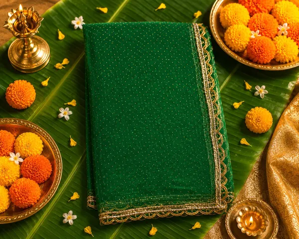 Fabric_Sparkle_Studded_Green_Mata_Chunri_76X45_Inch