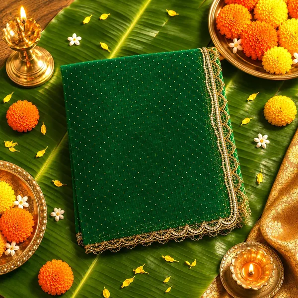 Fabric_Sparkle_Studded_Green_Mata_Chunri_76X45_Inch